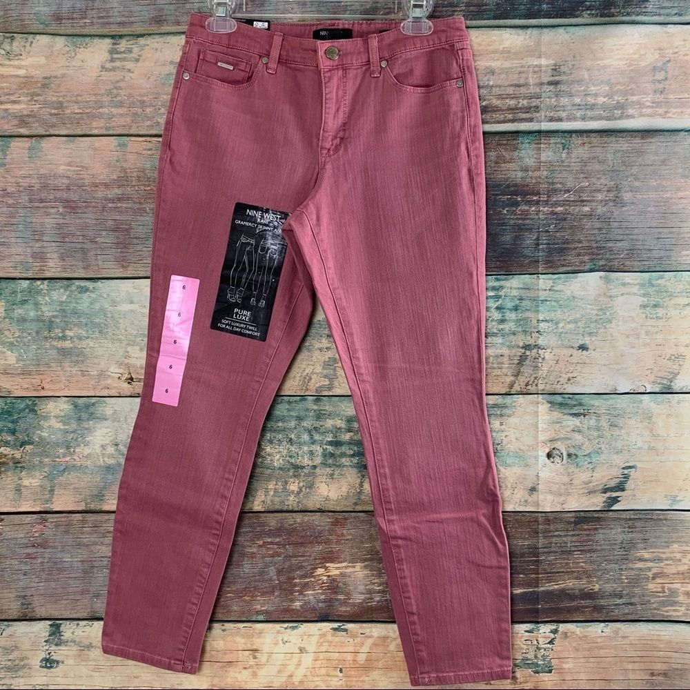 Sz6 Nine West Gramercy Skinny Ankle Jeans NWT